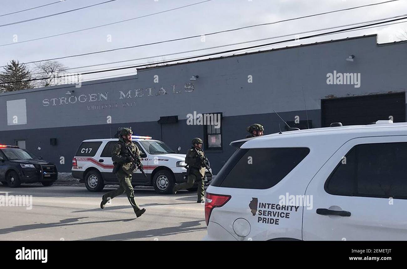 The scene in Aurora, photographed by Beacon News crime reporter Megan ...