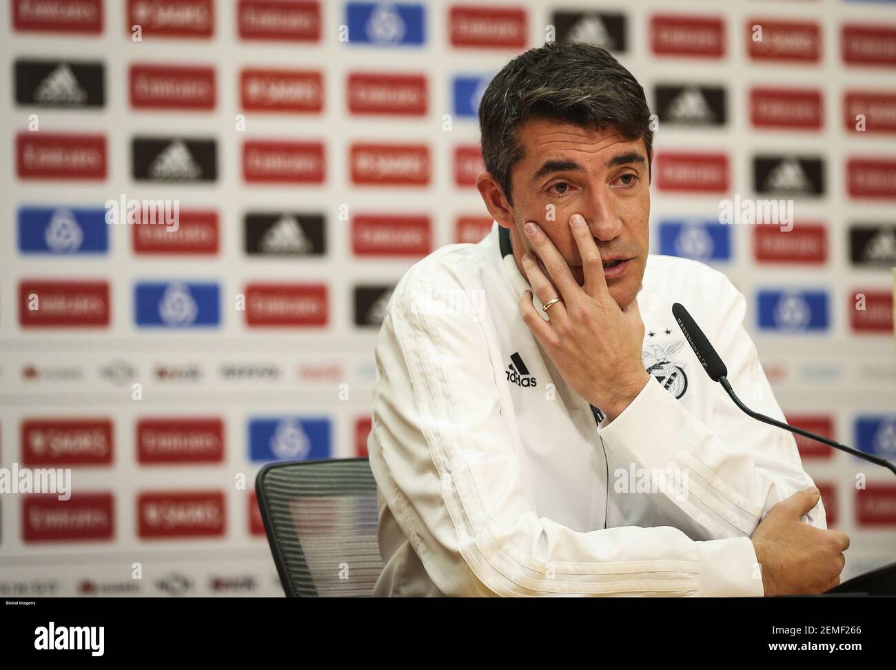 Seixal, 02/17/2019 Bruno Lage, coach of SL Benfica during the press