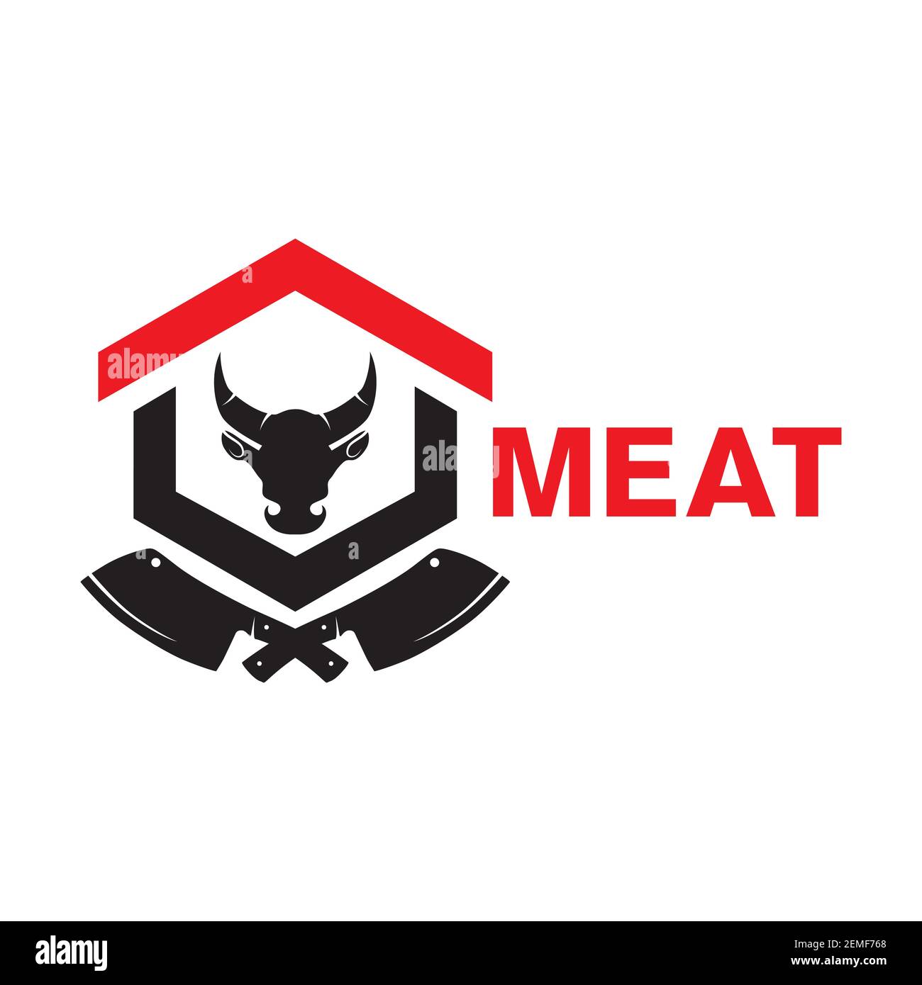 Vector logo of a meat shop and restaurant Stock Vector Image & Art - Alamy