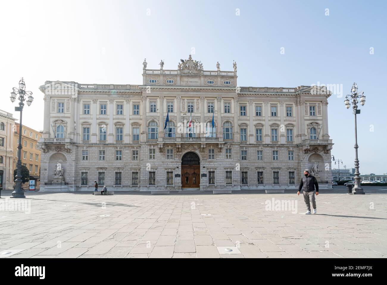 Trieste, Italy. 24 February 2921.  the seat of the regional government of Friuli Venezia Giulia in the city center Stock Photo
