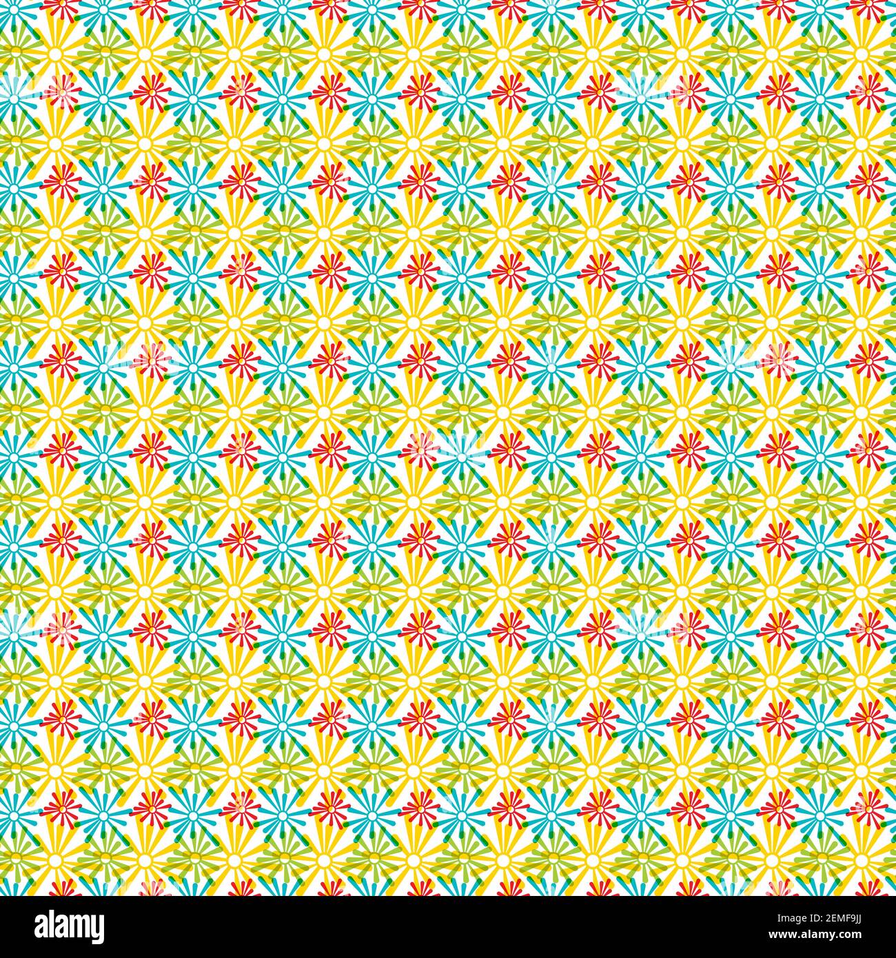 Vector abstract floral pattern bright Stock Vector