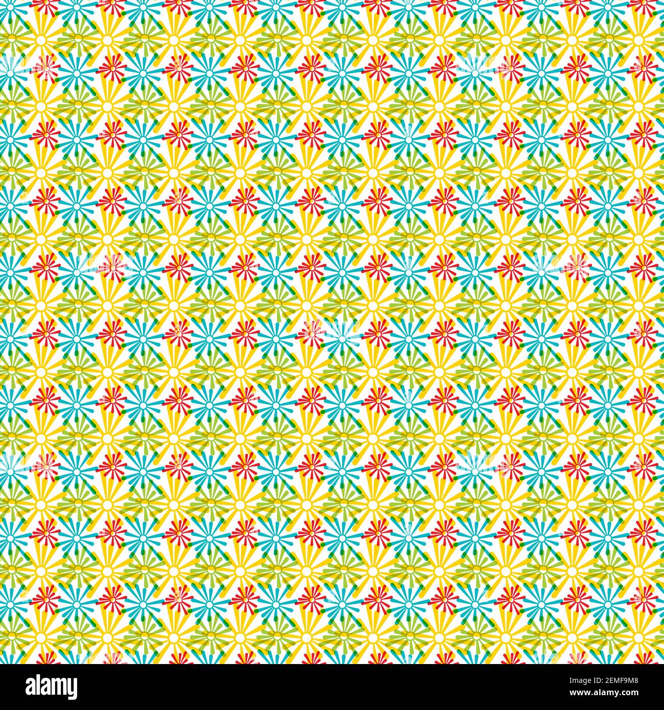 Vector abstract floral pattern bright Stock Vector
