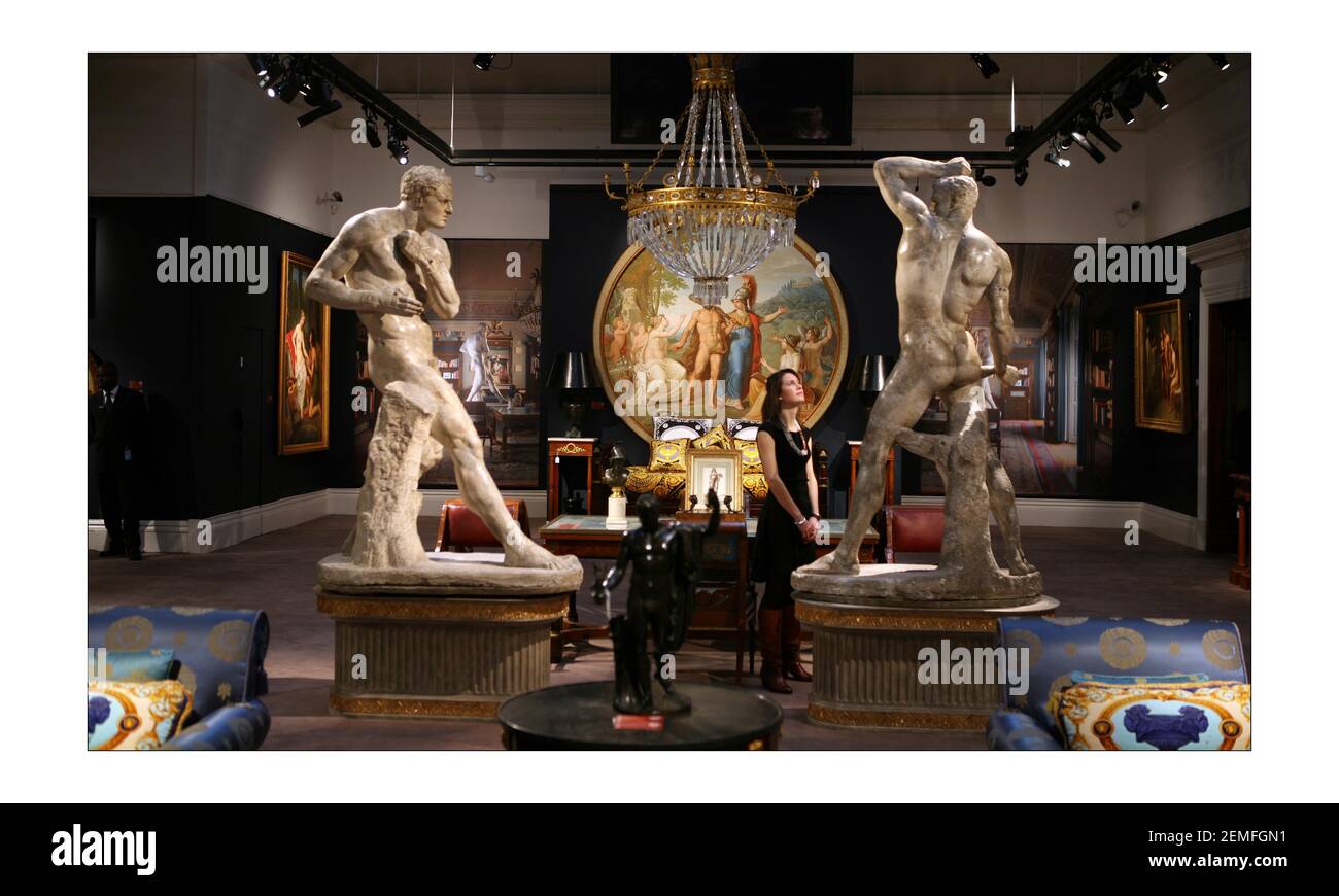 on show at Sotheby's,New Bond street, in the forthcoming sale of furniture  and works of art owned by Gianni Versace,The auction features 550 lots of  furniture and art that filled Villa Fontanelle,