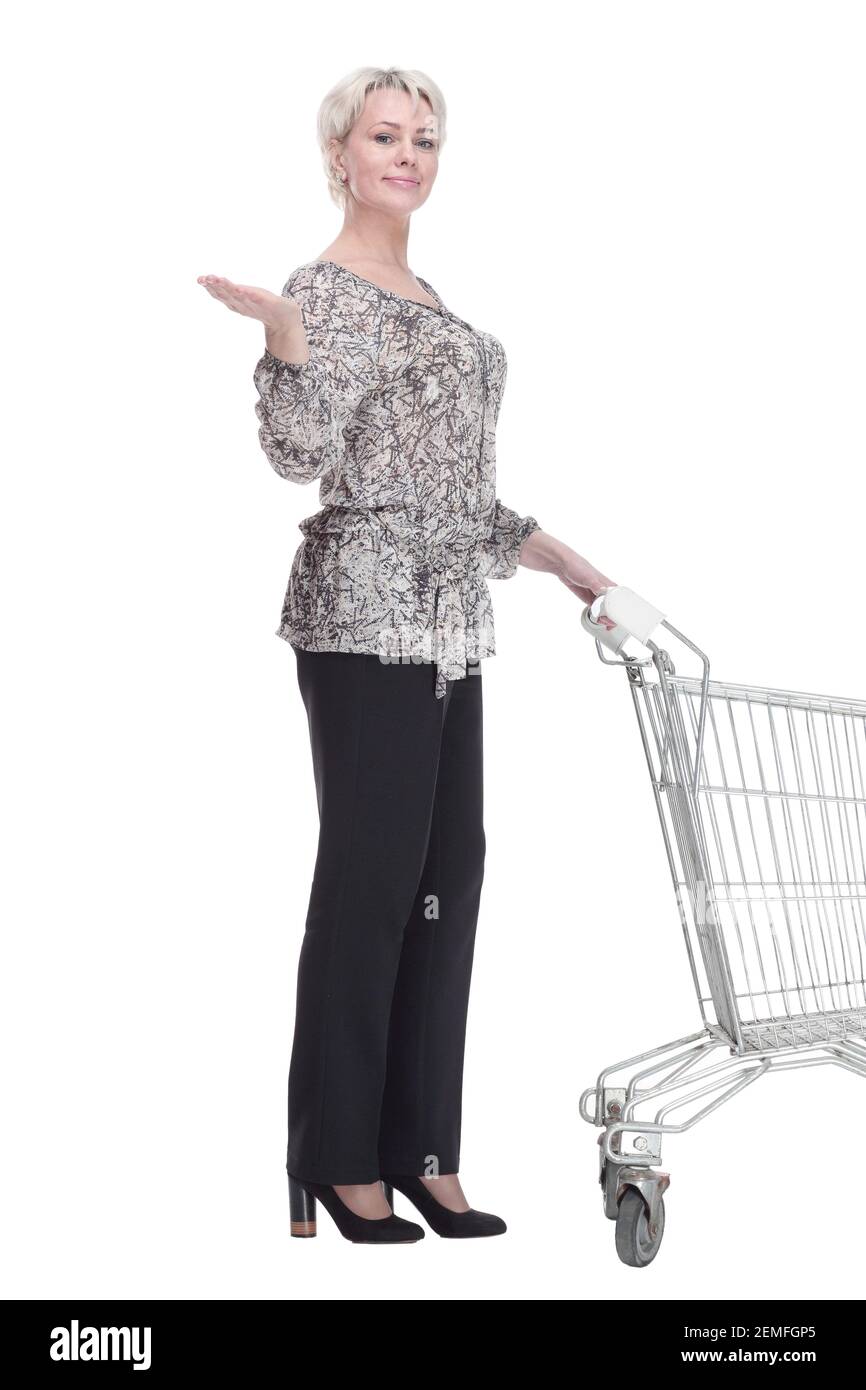 Happy glad young woman Cut Out Stock Images & Pictures - Alamy