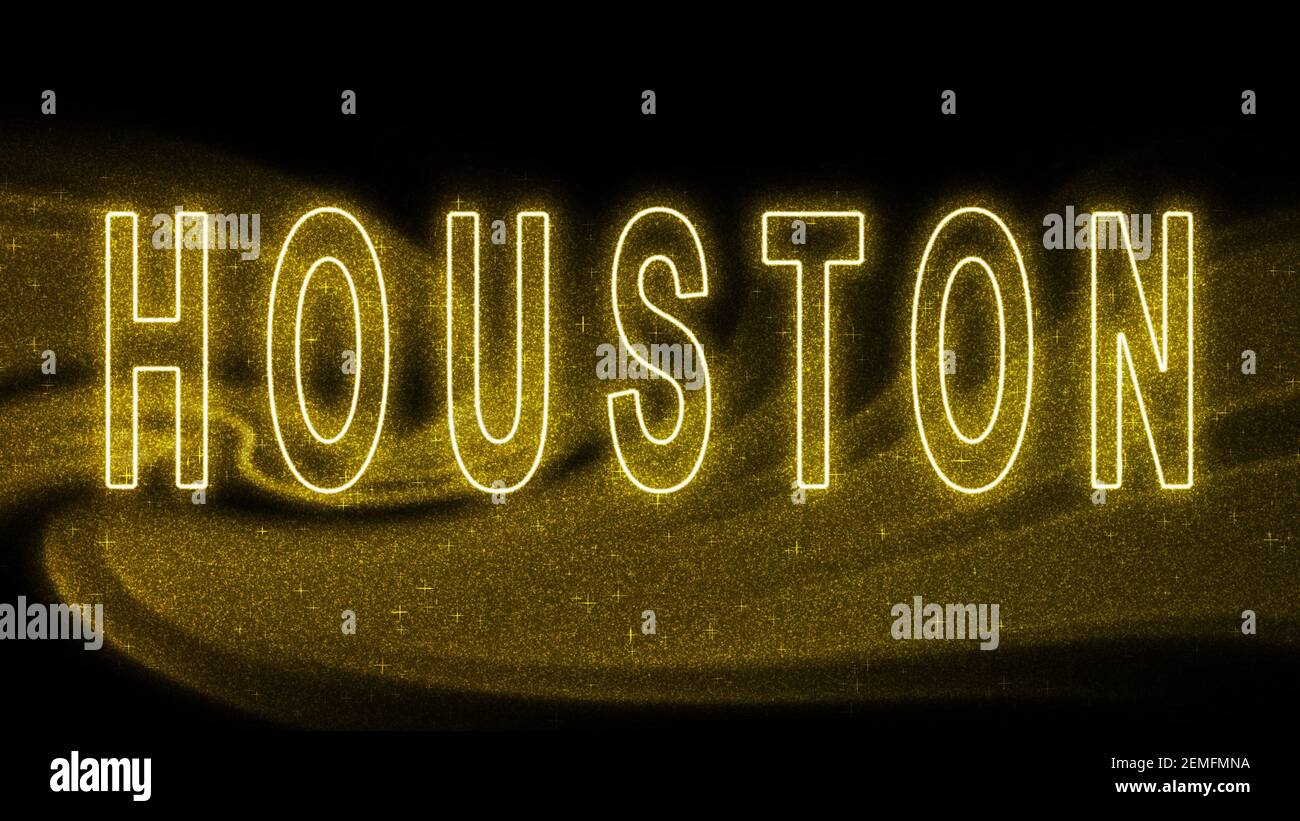 Houston Gold glitter lettering, Houston Tourism and travel, Creative 