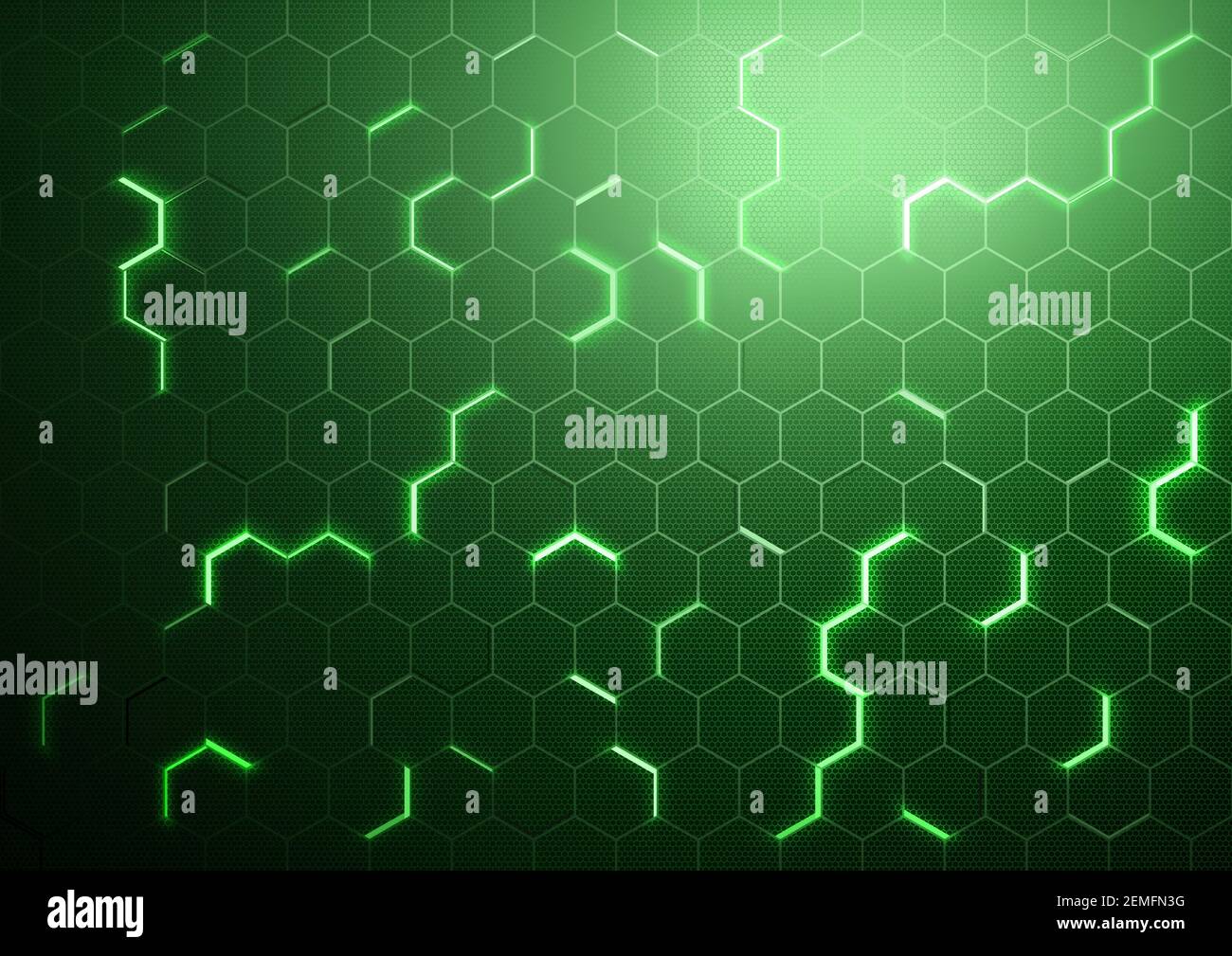 Abstract Green Futuristic Hexagonal Background Stock Vector Image & Art