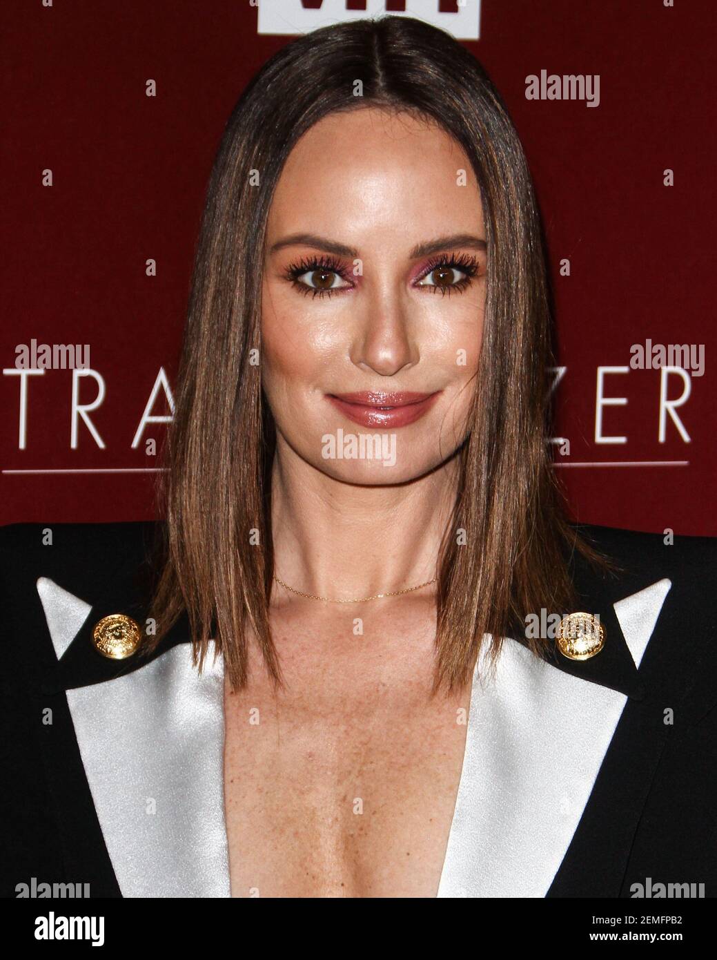 LOS ANGELES, CA, USA - FEBRUARY 20: News anchor Catt Sadler arrives at