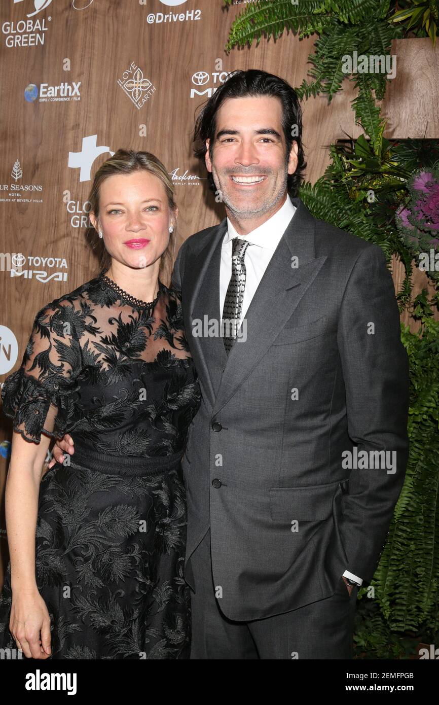 Amy Smart, Carter Oosterhouse at the Global Green 2019 Pre-Oscar Gala at the Four Seasons Hotel ...