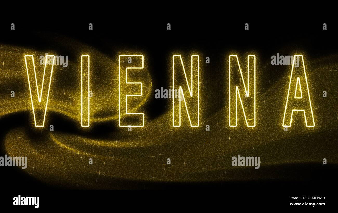 Vienna Gold glitter lettering, Vienna Tourism and travel, Creative ...