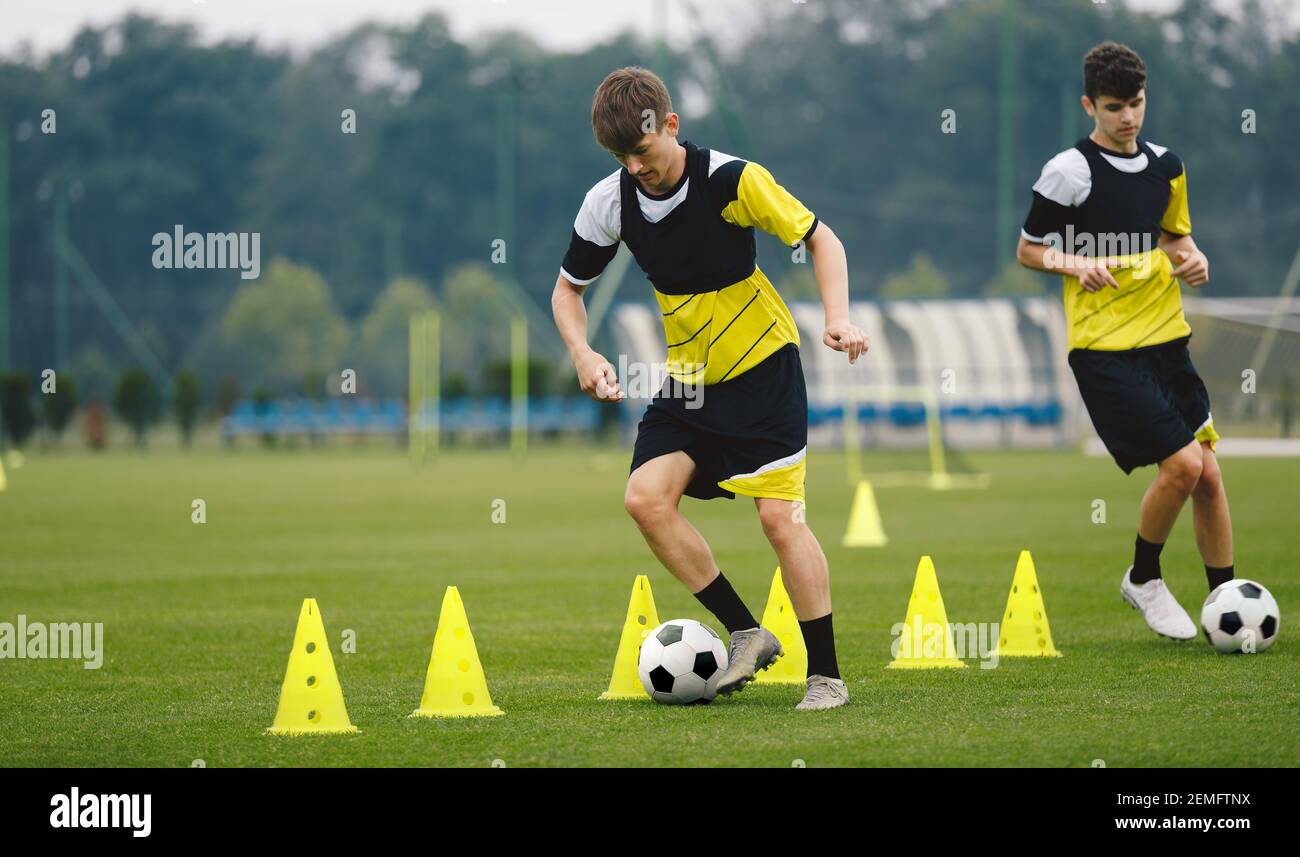 Football training cones hi-res stock photography and images - Page 2 - Alamy