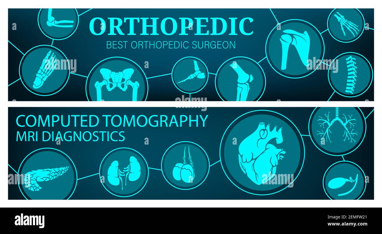 MRI or CT medicine. Vector resonance imaging medical diagnostic. Computed tomography