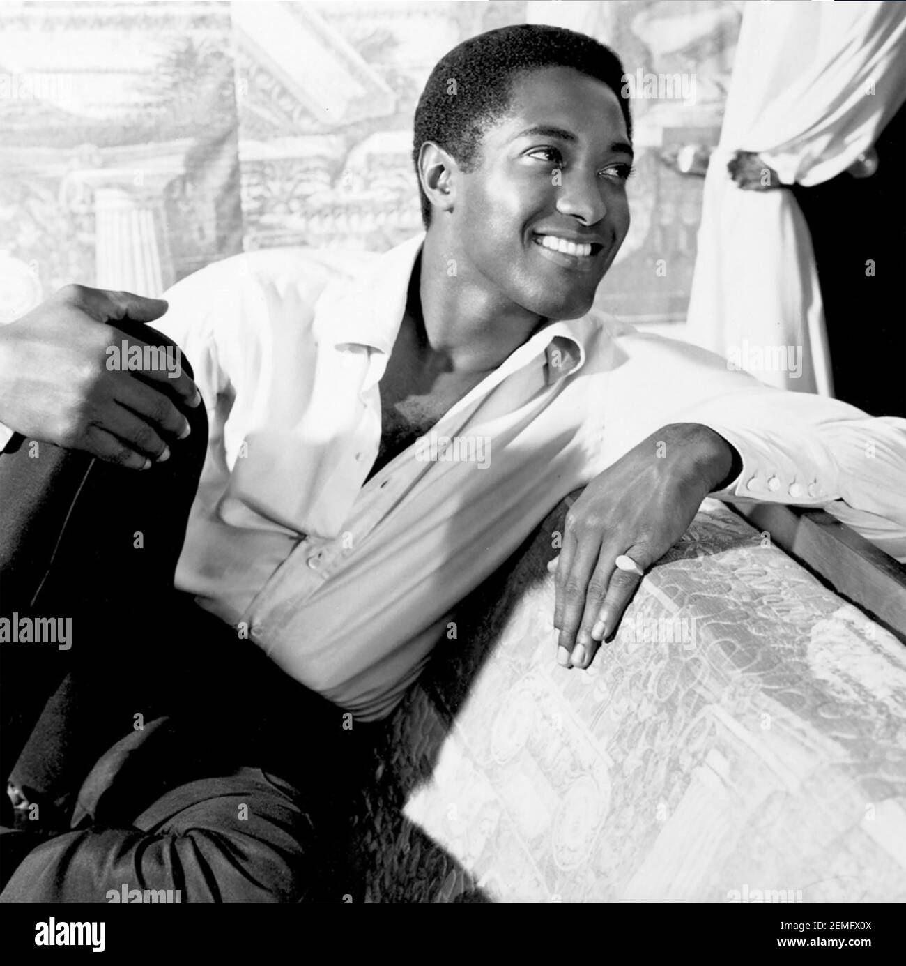 SAM COOKE (1931-1964) Promotional photo of American singer about 1963 Stock Photo