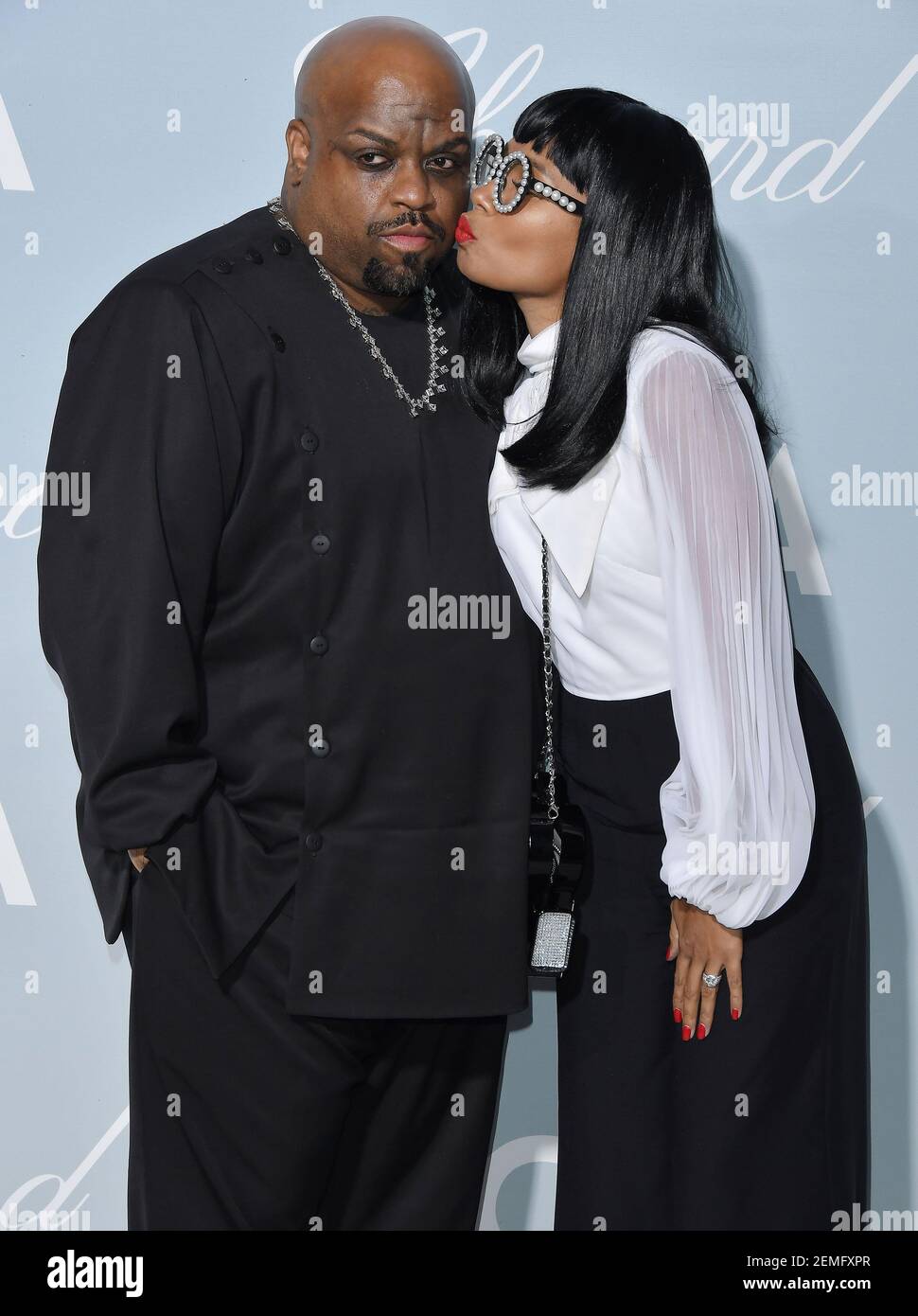 (LR) CeeLo Green and Shani James arrives at the UCLA IoES 2019
