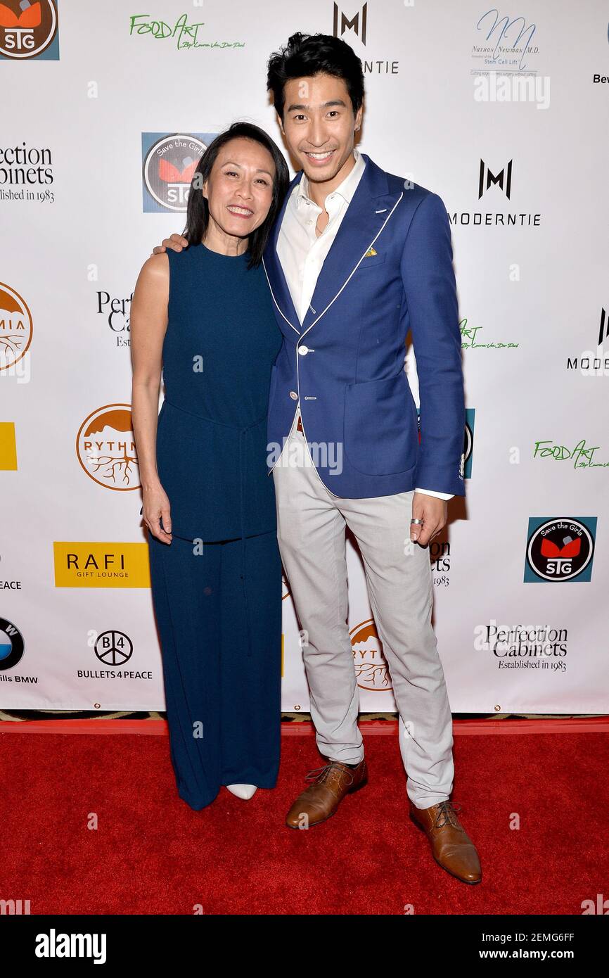 (L-R) Tan Kheng Hua and Chris Pang attend the Rafi's Gifting Lounge at