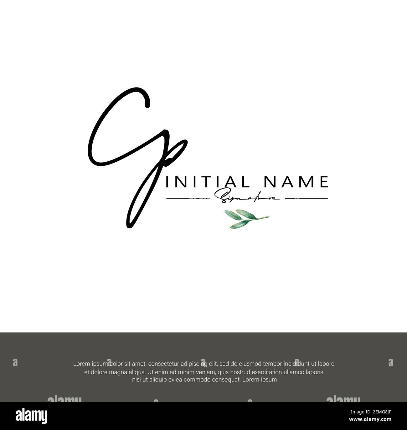 C P CP  Initial letter handwriting and signature logo. Beauty vector initial logo .Fashion, boutique, floral and botanical Stock Vector
