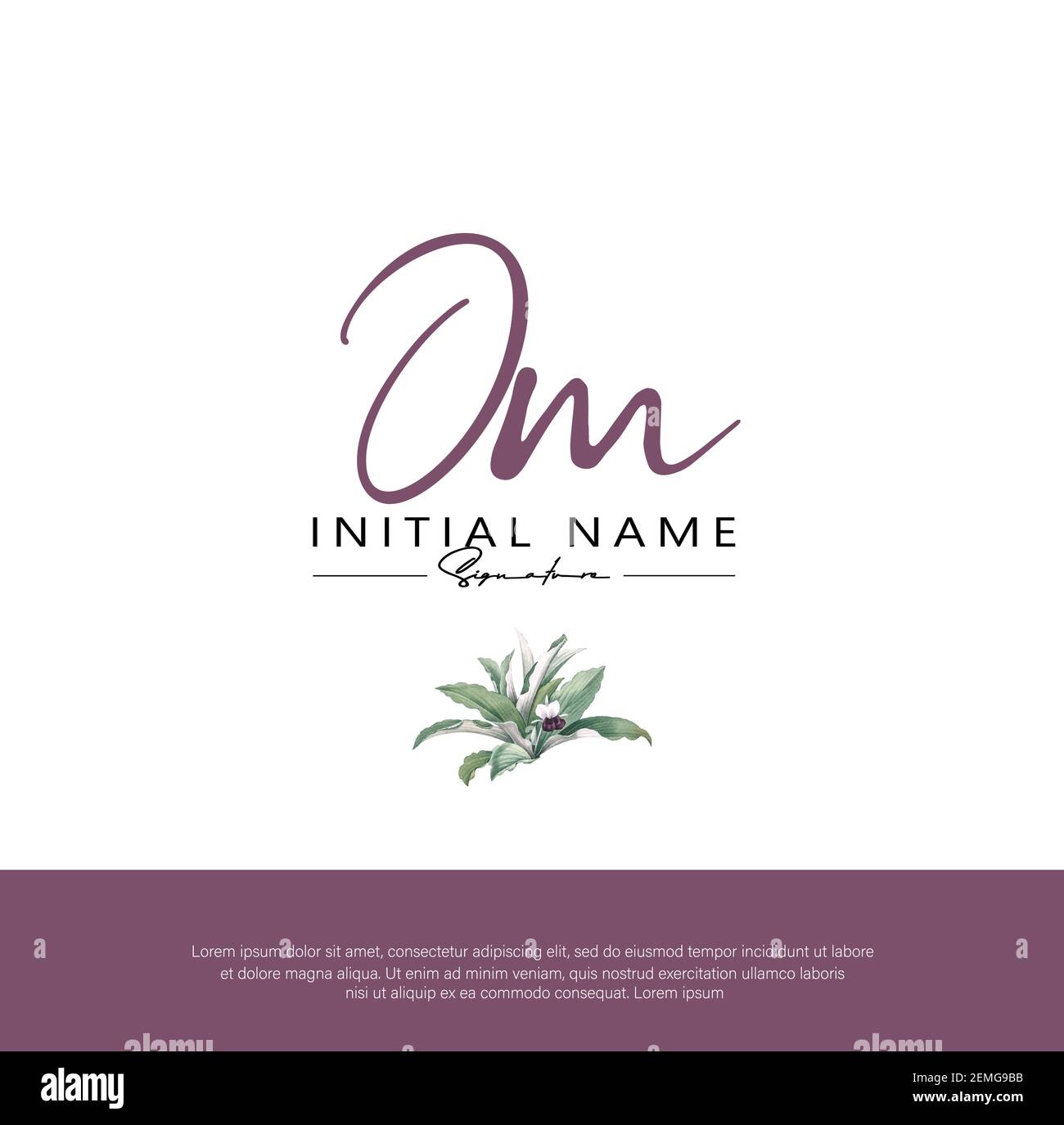 Jm signature hi-res stock photography and images - Alamy