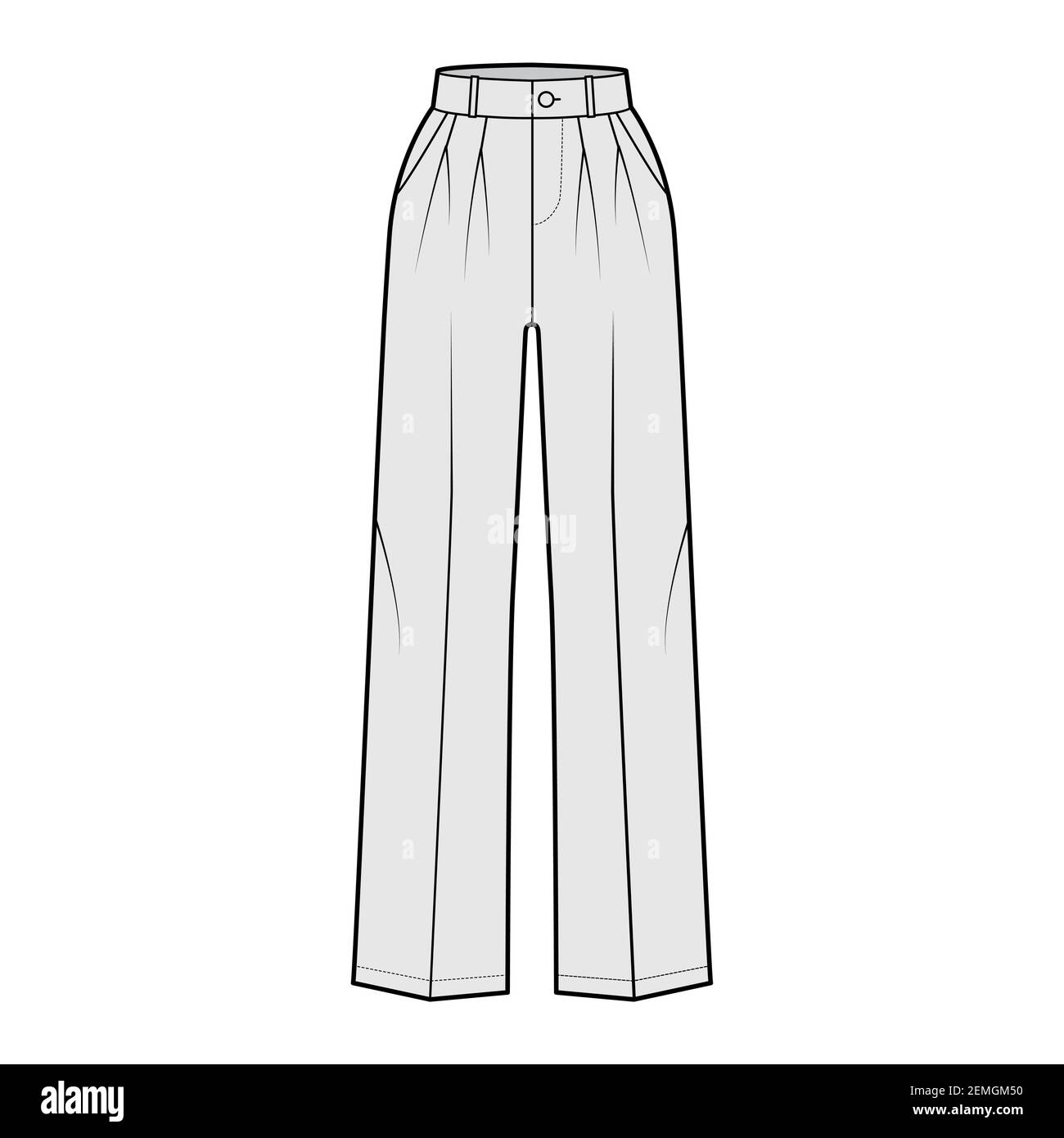 Cigarette pants technical drawing hi-res stock photography and images ...