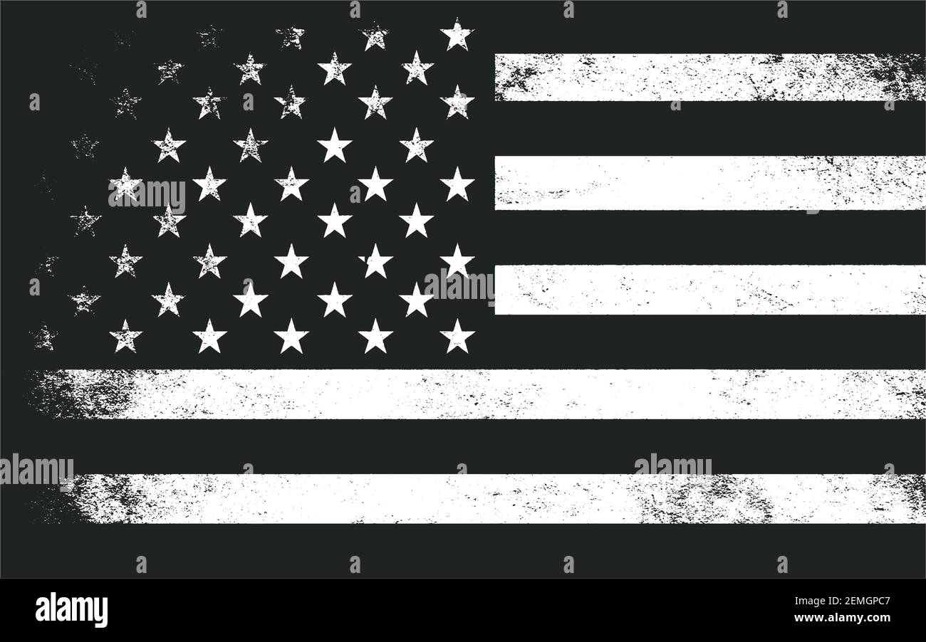 USA flag in grunge style. Vector illustration Stock Vector Image & Art ...