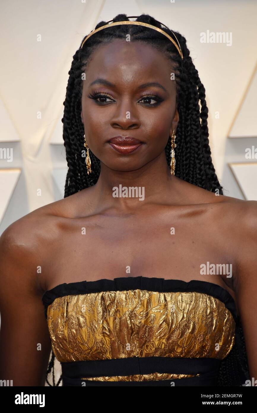 Danai Gurira walking on the red carpet at the 91st Academy Awards