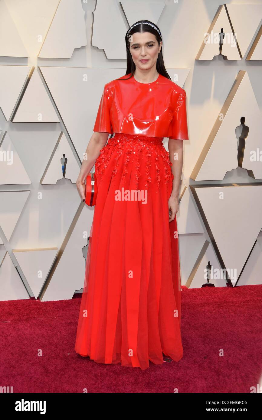 Rachel Weisz walking on the red carpet at the 91st Academy Awards ...
