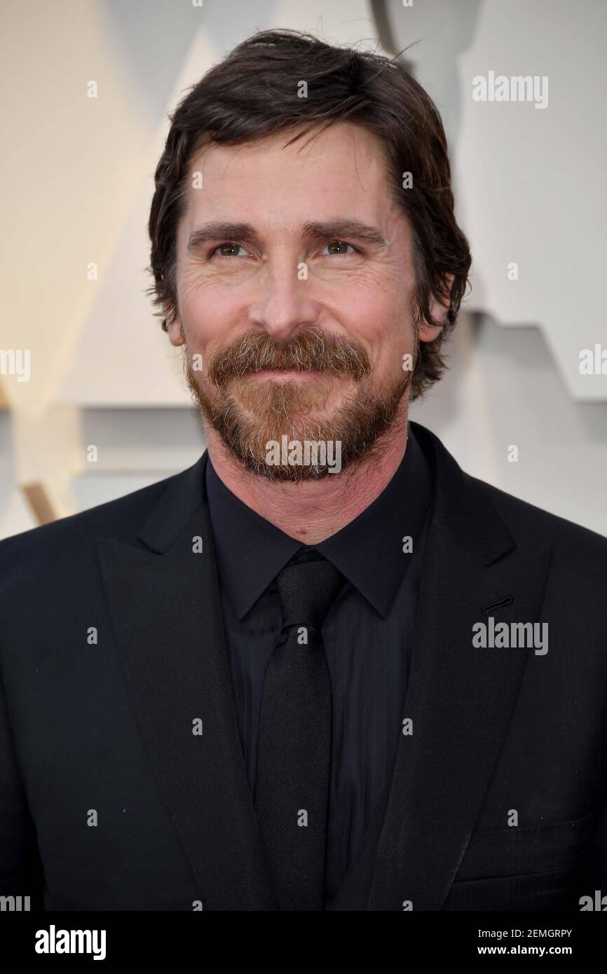 Christian Bale walking on the red carpet at the 91st Academy Awards