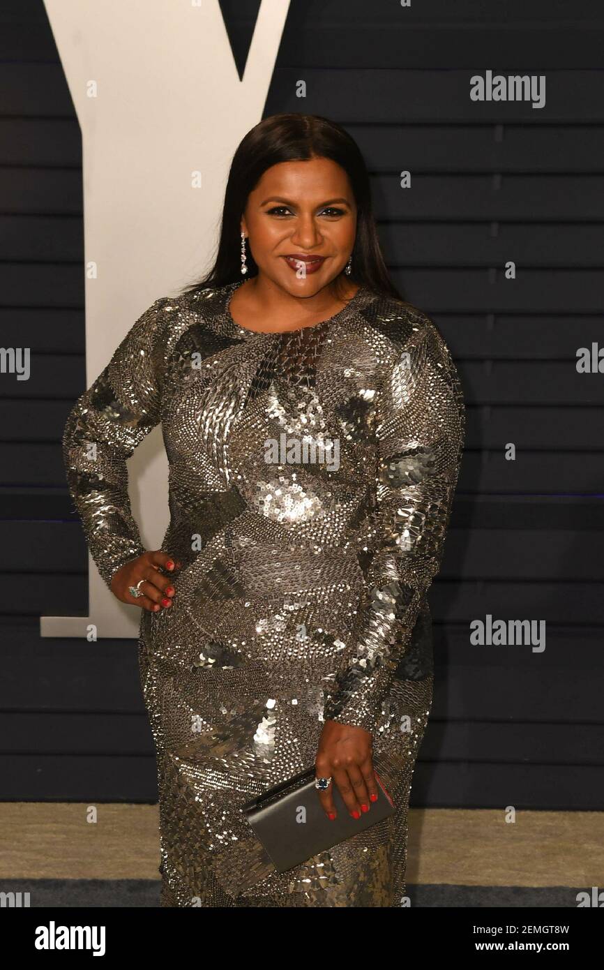 Los Angeles Ca February 24 Mindy Kaling At The Vanity Fair Oscar Party On February 24 2019