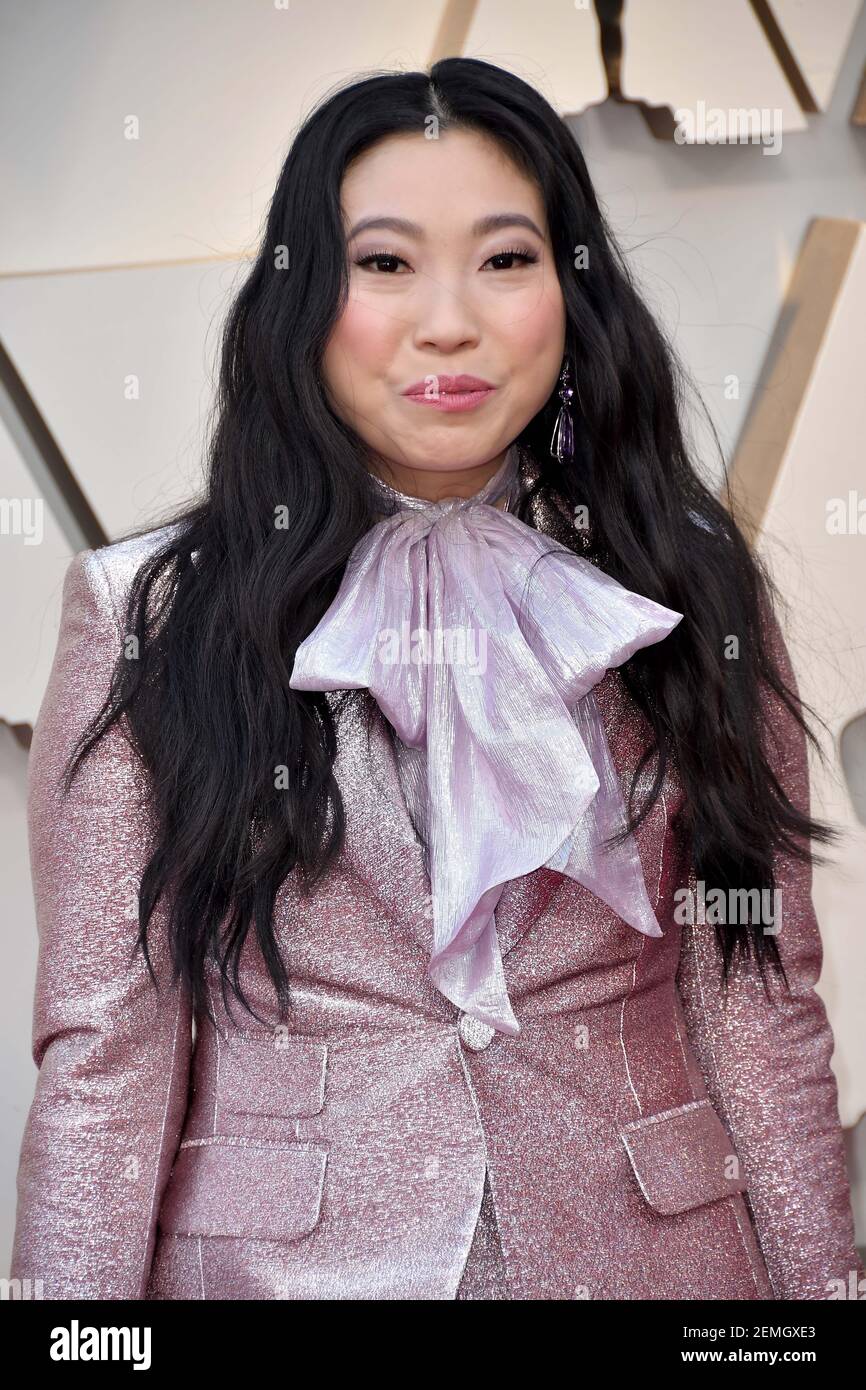 Awkwafina walking on the red carpet at the 91st Academy Awards Oscars