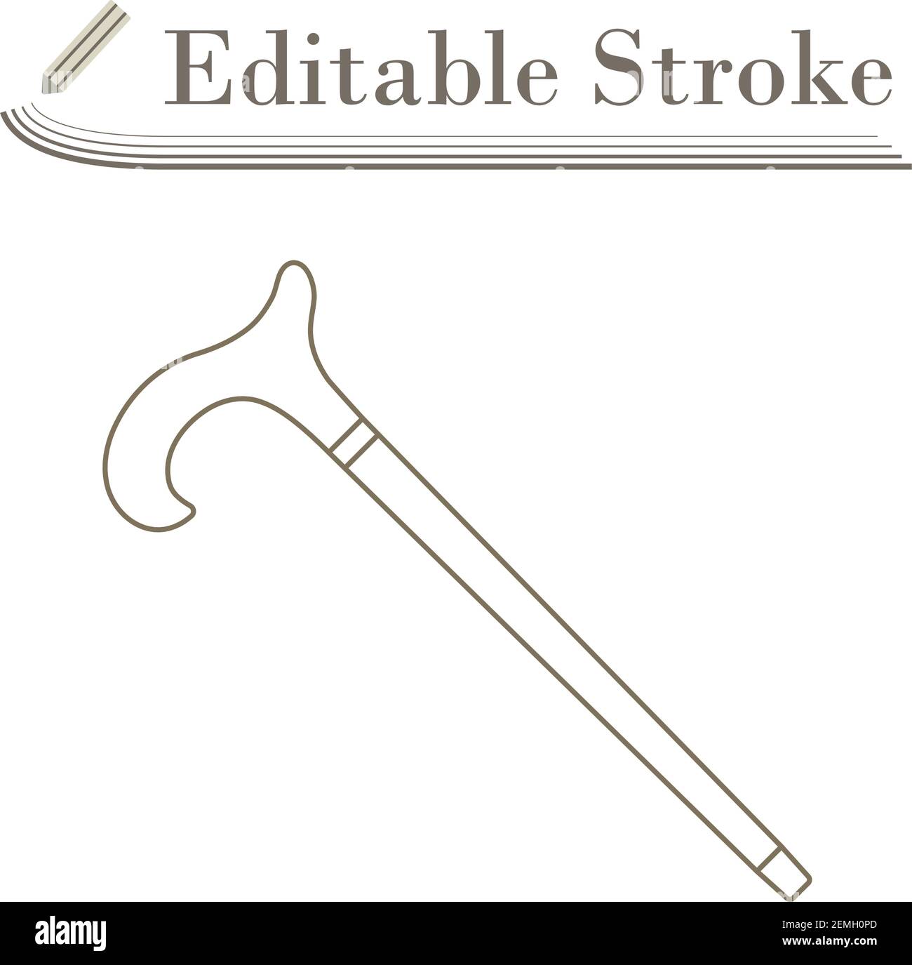 Walking stick handle Stock Vector Images - Page 2 - Alamy
