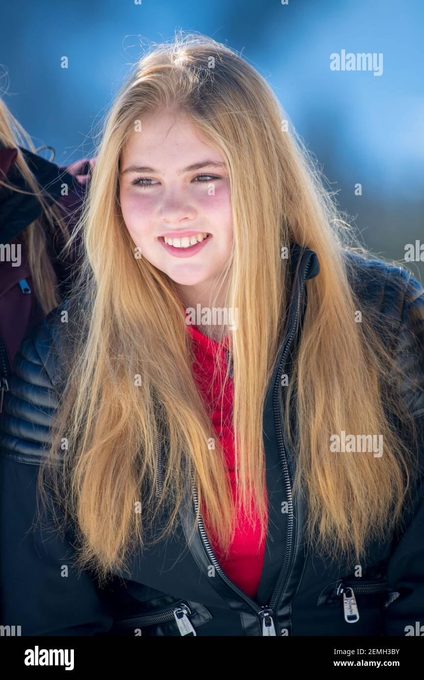 Princess Amalia during the annual winter Royal photoc?all at the skiing ...