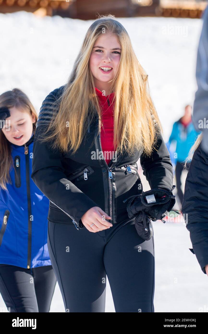 Princess Amalia during the annual winter Royal photoc?all at the skiing ...