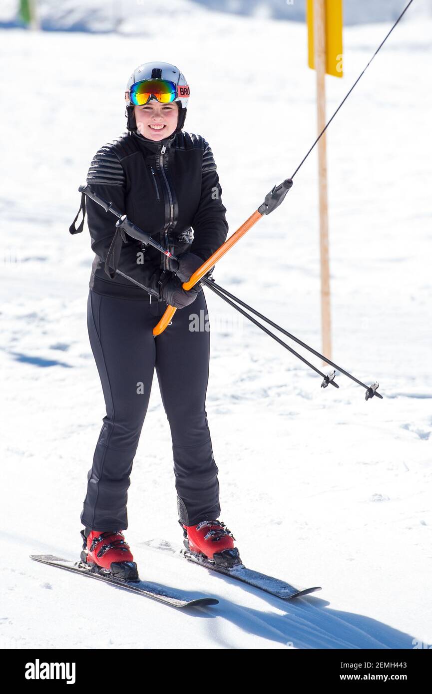 Princess Amalia during the annual winter Royal photoc?all at the skiing ...