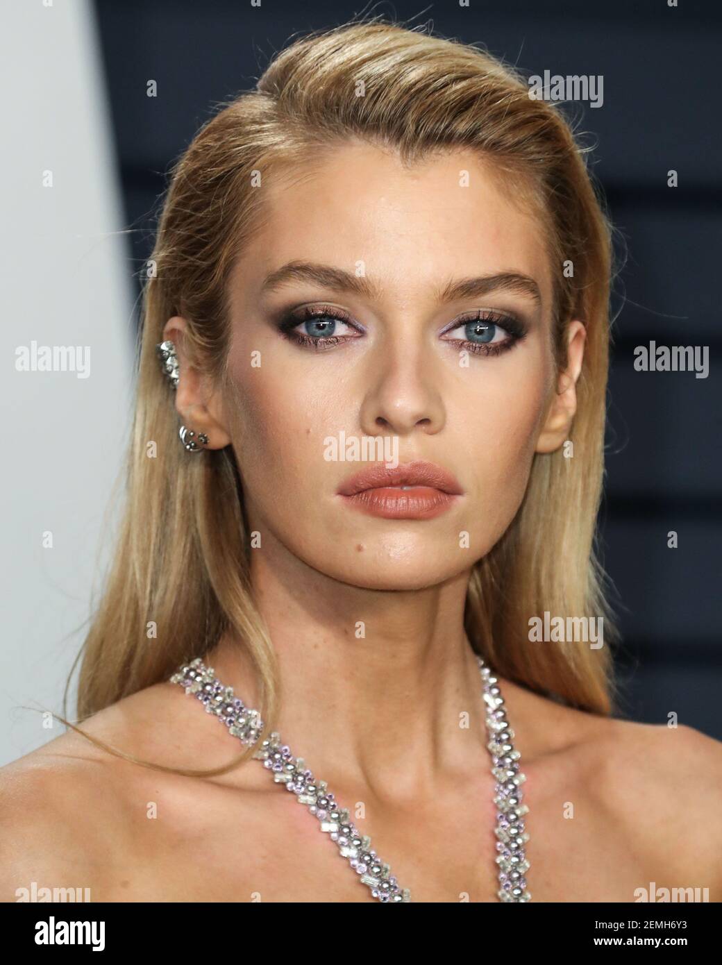 BEVERLY HILLS, LOS ANGELES, CA, USA - FEBRUARY 24: Model Stella Maxwell ...