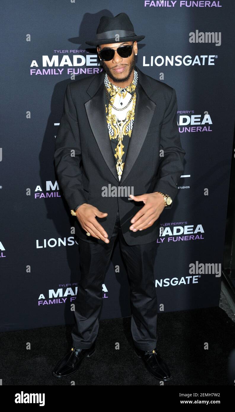 Actor Courtney Burrell attends the NY special screening of Tyler Perry