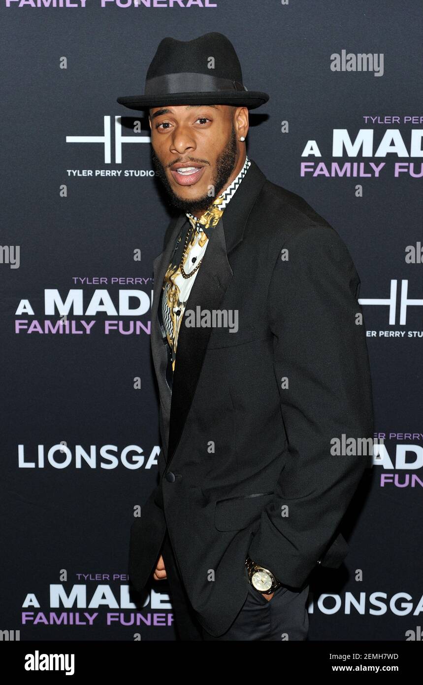 Actor Courtney Burrell attends the NY special screening of Tyler Perry