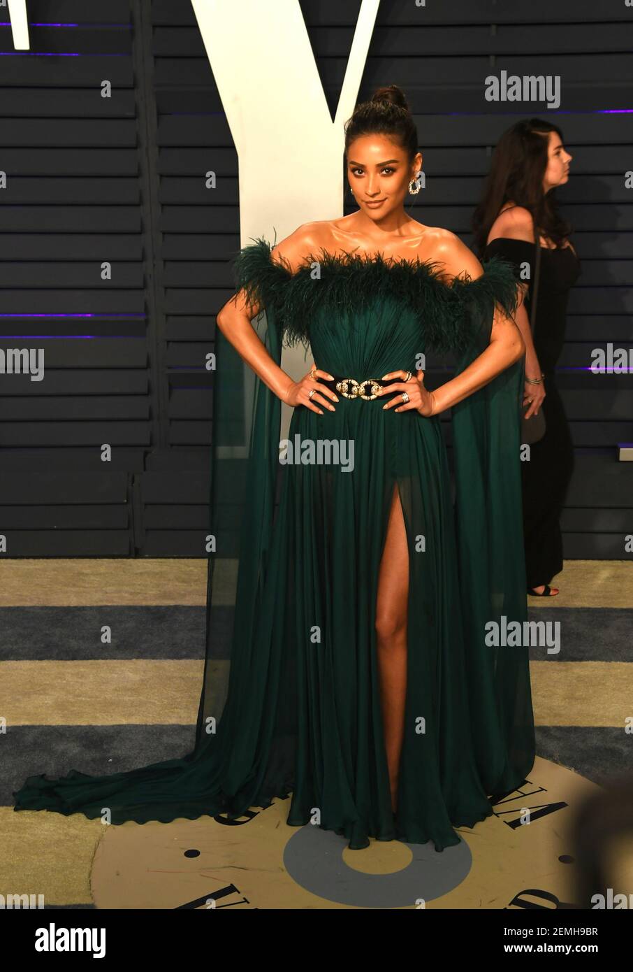 Shay Mitchell at the Vanity Fair Oscar Party on February 24, 2019 in ...