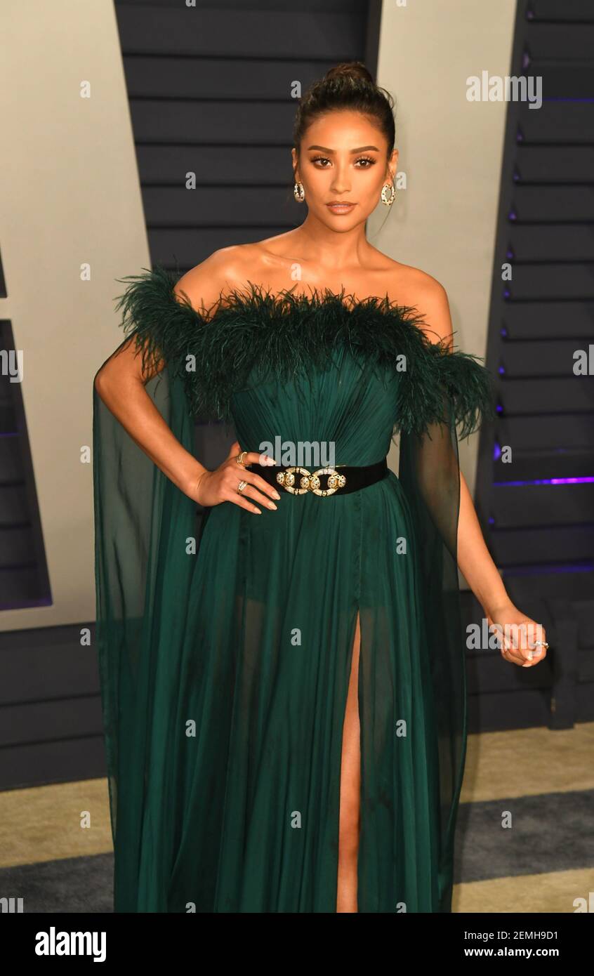 Shay Mitchell at the Vanity Fair Oscar Party on February 24, 2019 in ...