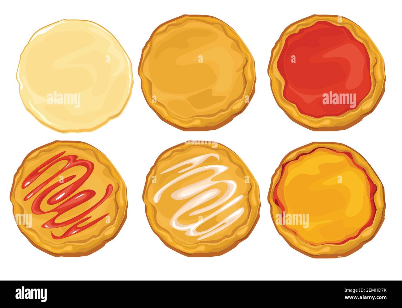 Dough pizza set Making about collecting pizza. Raw cooked dough with