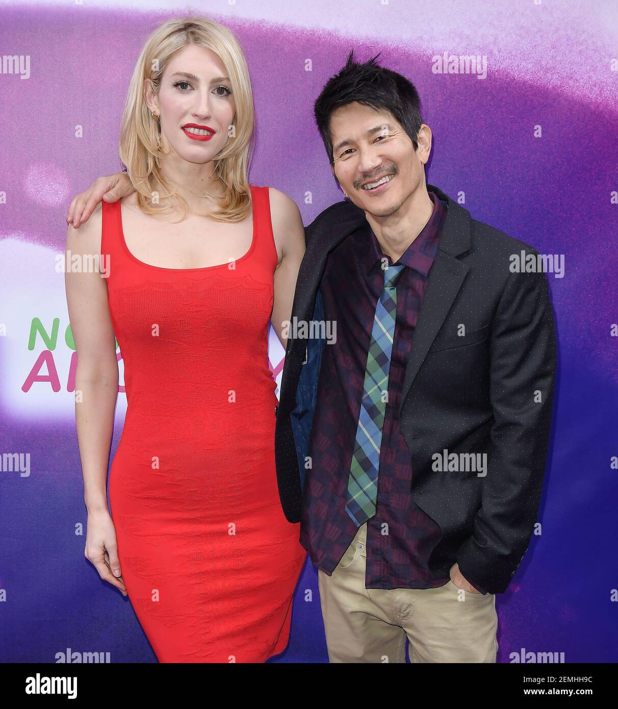 (L-R) Karley Sciortino and Gregg Araki at the "Now Apocalypse" Los
