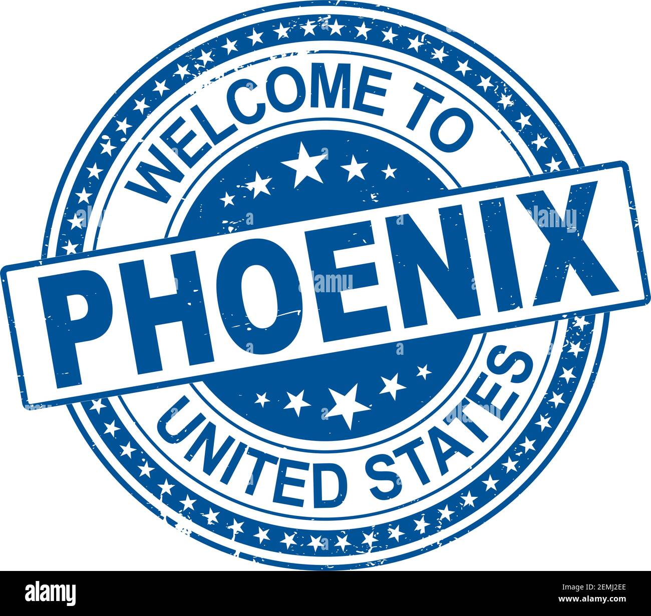 Welcome to Phoenix grunge rubber stamp on white background, vector illustration Stock Vector