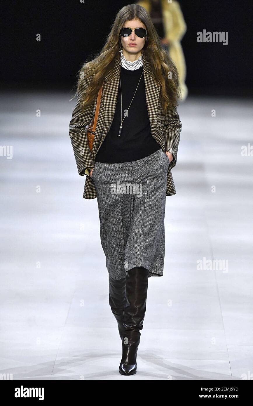 Nina Fresneau walks on the runway during the Celine Ready To Wear Fashion Show during Paris Fashion Week F W 2019 held in Paris France on March 1 2019. Photo by Jonas Gustavsson Sipa