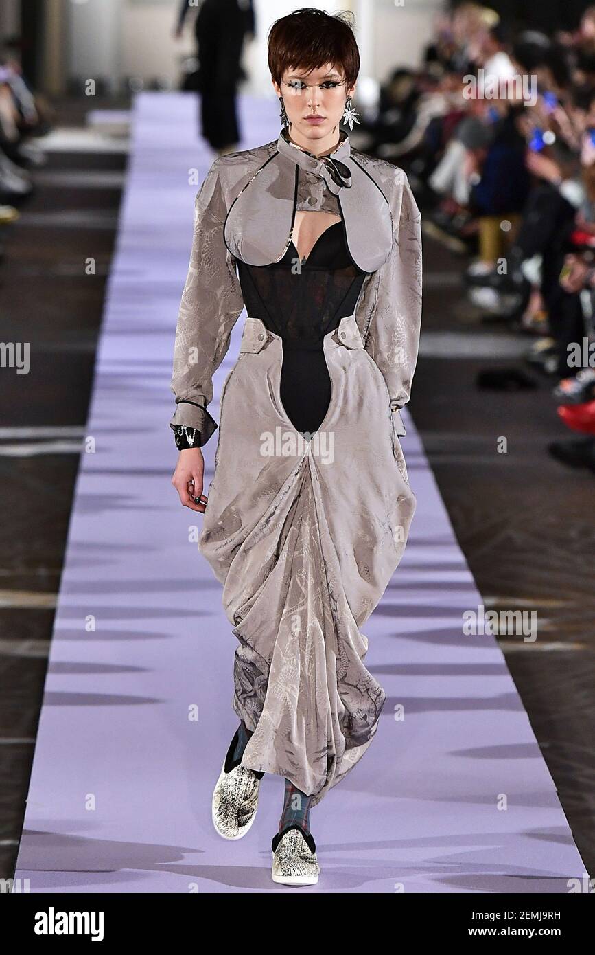 A Model Walks the Runway during the Vivienne Westwood Show