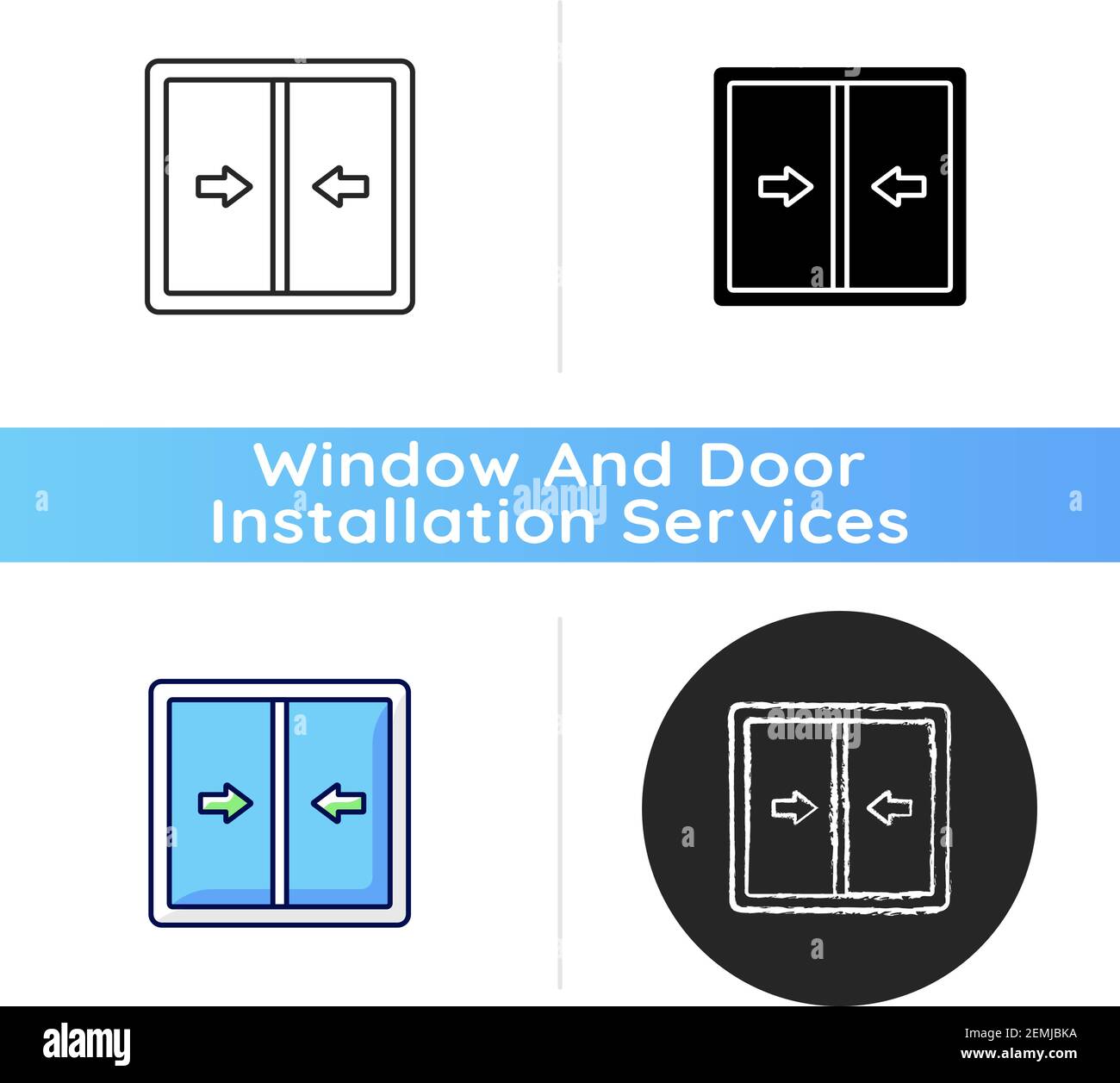 Sliding windows icon Stock Vector Image & Art Alamy