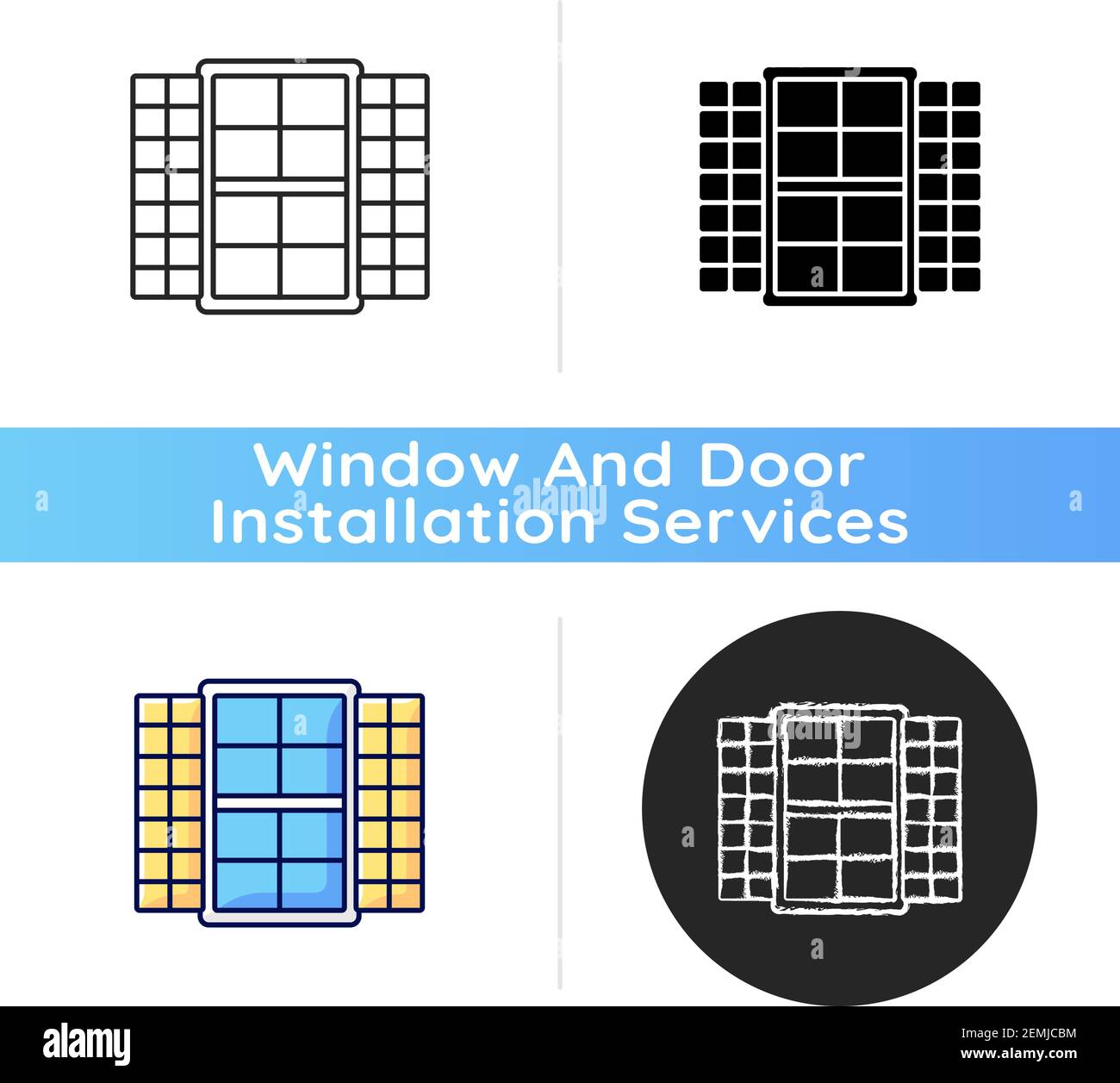 Window shutters icon Stock Vector Image & Art Alamy