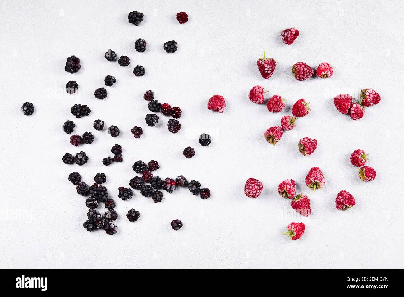 Red and black blackberry fruits hi-res stock photography and images - Alamy