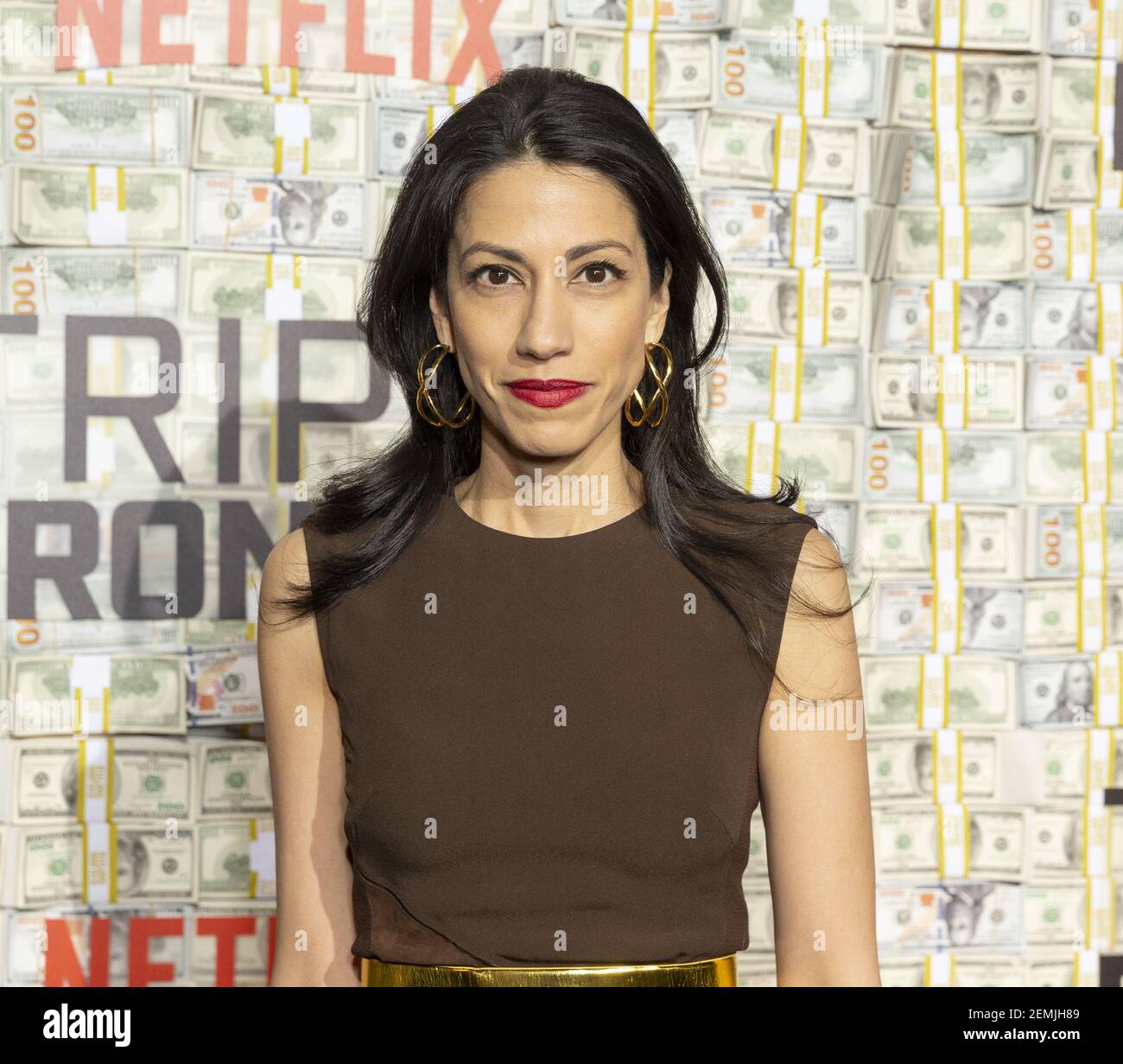 Huma Abedin wearing dress by Ralph Lauren attends Netflix Triple Frontier  World Premiere at Jazz at Lincoln Center (Photo by Lev Radin / Pacific  Press Stock Photo - Alamy