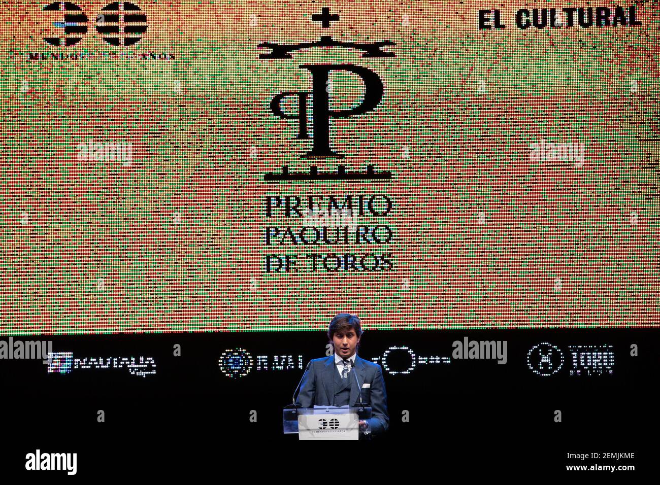 The bullfighter Andres Roca Rey seen speaking during the PX Paquiro ...