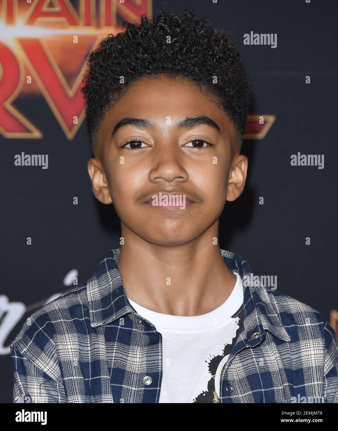 Miles Brown arrives at the Marvel Studios "Captain Marvel" Los Angeles
