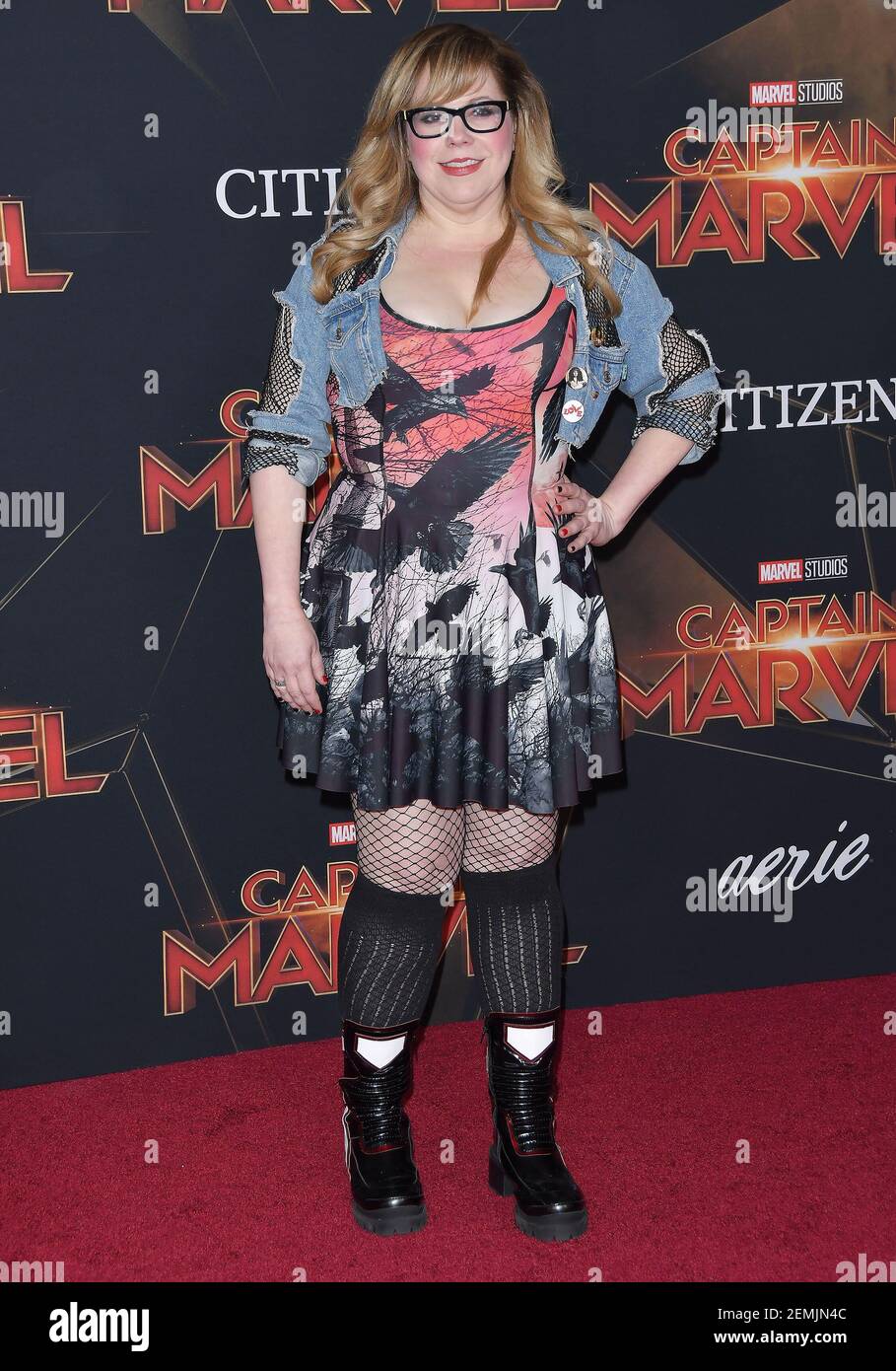 Kirsten Vangsness arrives at the Marvel Studios "Captain Marvel" Los