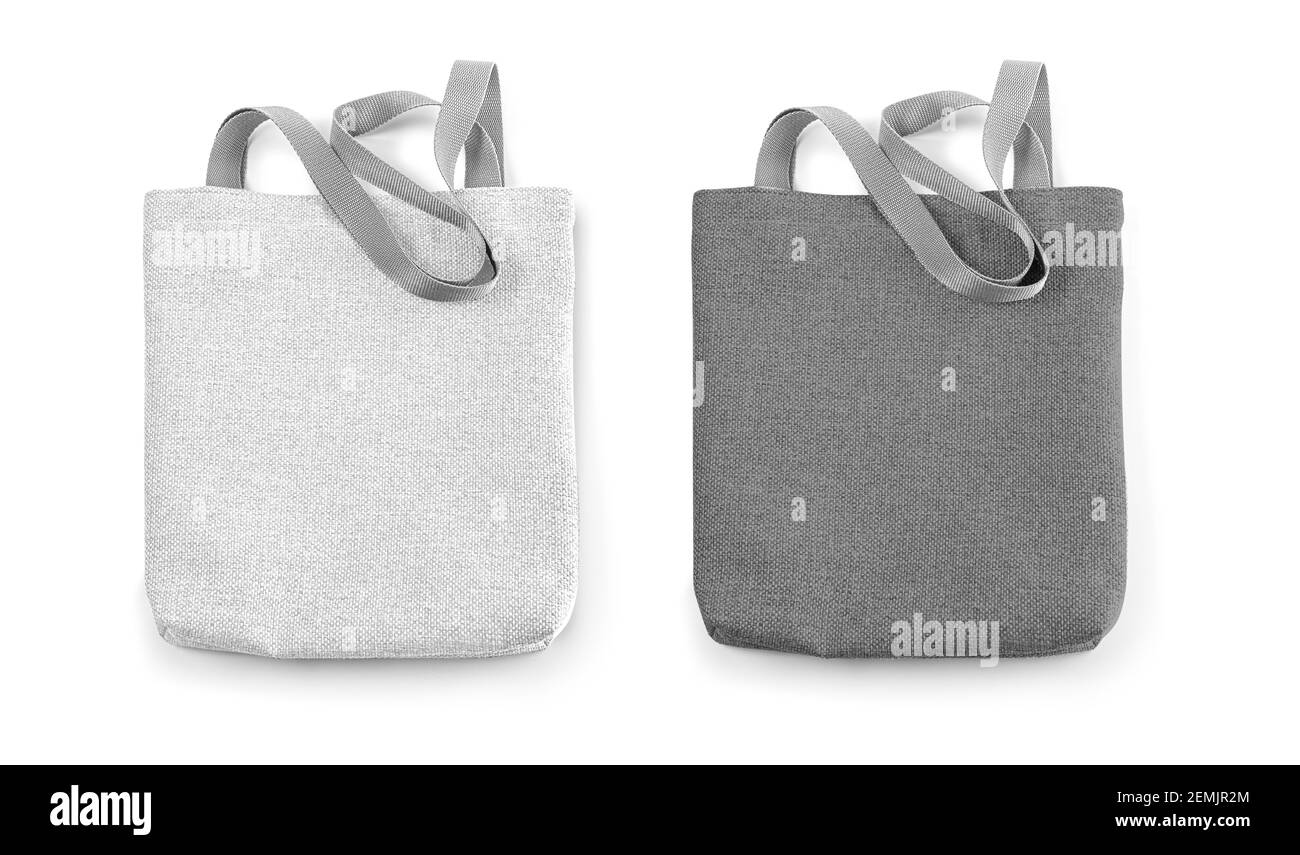 fabric bag isolated on white background with clipping path Stock Photo