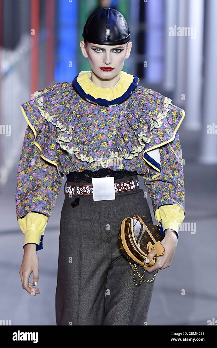 Signe Veiteberg walks on the runway during the Louis Vuitton Ready To Wear  Fashion Show at Paris Fashion Week F/W 19 in Paris, France on March 5,  2019. (Photo by Jonas Gustavsson/Sipa